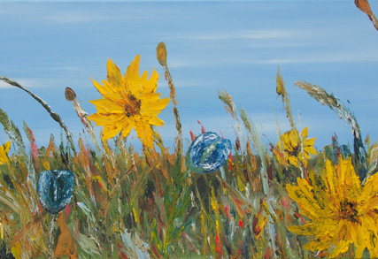 sonnenblumen auf fehmarn